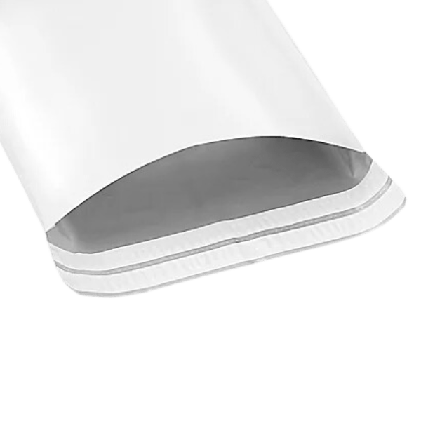 Double Adhesive Strips on all of our courier bags.