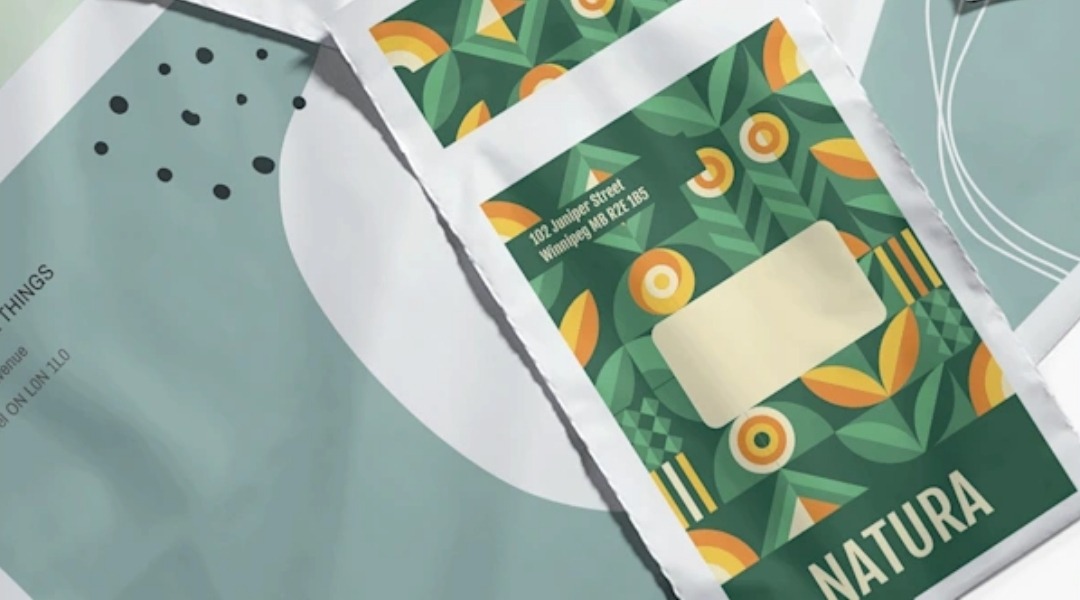 Custom printed courier bags.