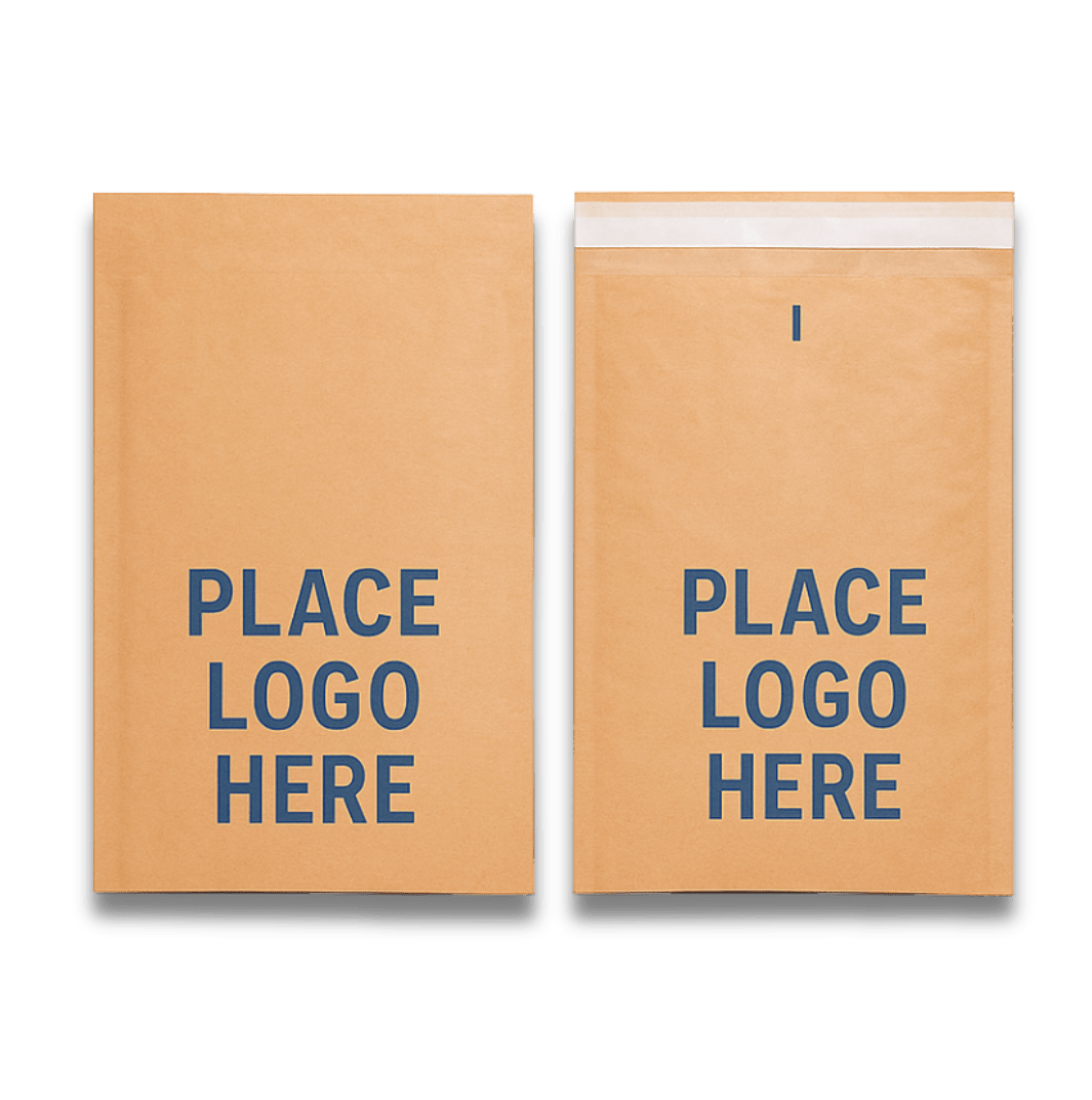 Kraft Honeycomb Mailers with the option of double or single-sided print.