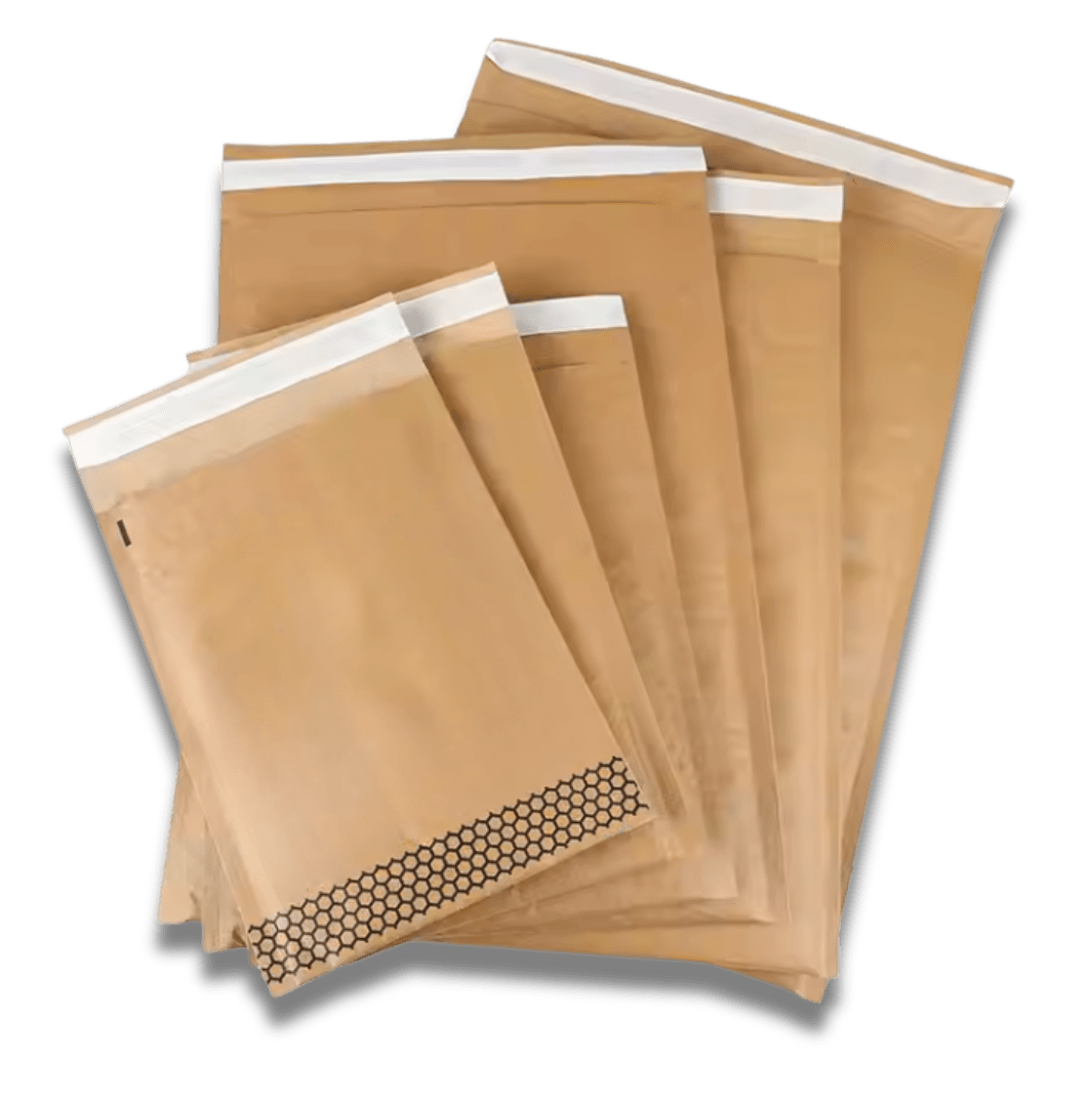 Standard multiple sizes for Kraft Honeycomb Mailers