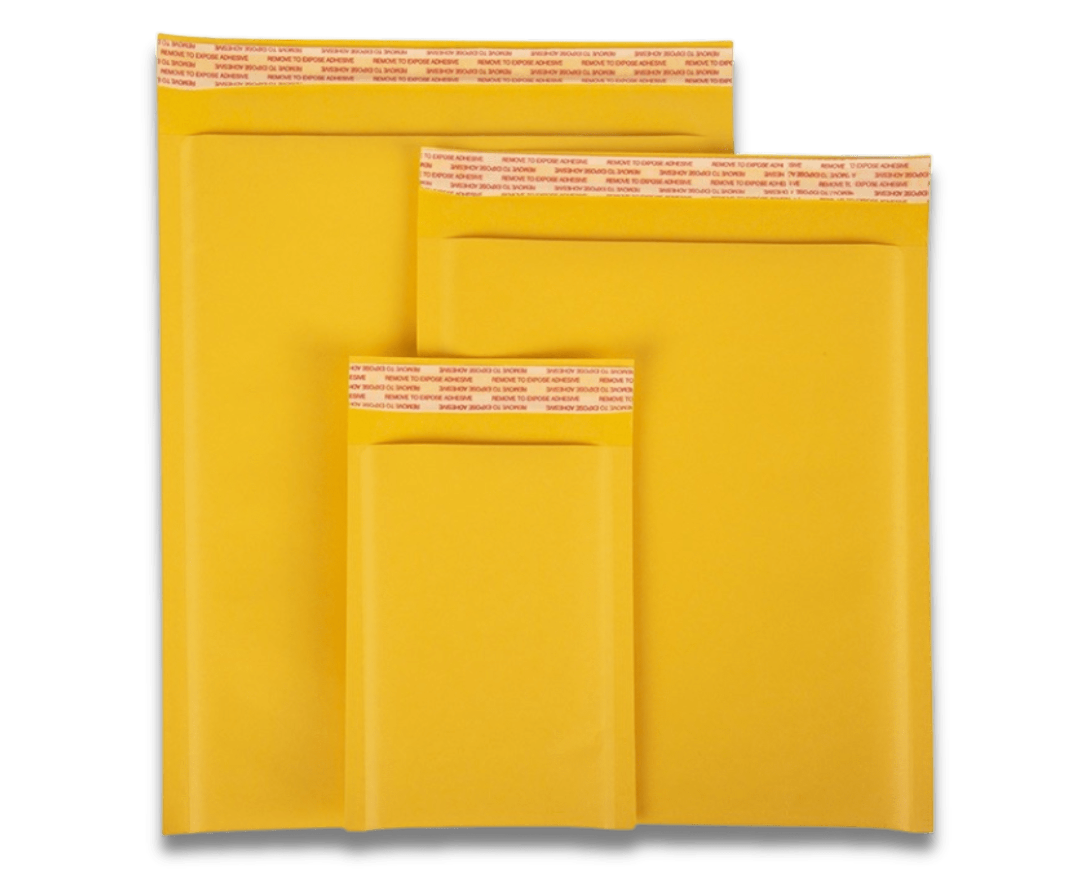 Kraft Bubble Mailers that come in multiple sizes