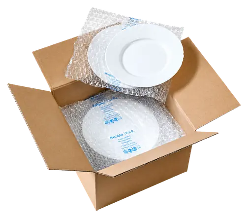 Bubble Wrap Bubble wrap void fill packaging for protecting fragile items in shipping boxes