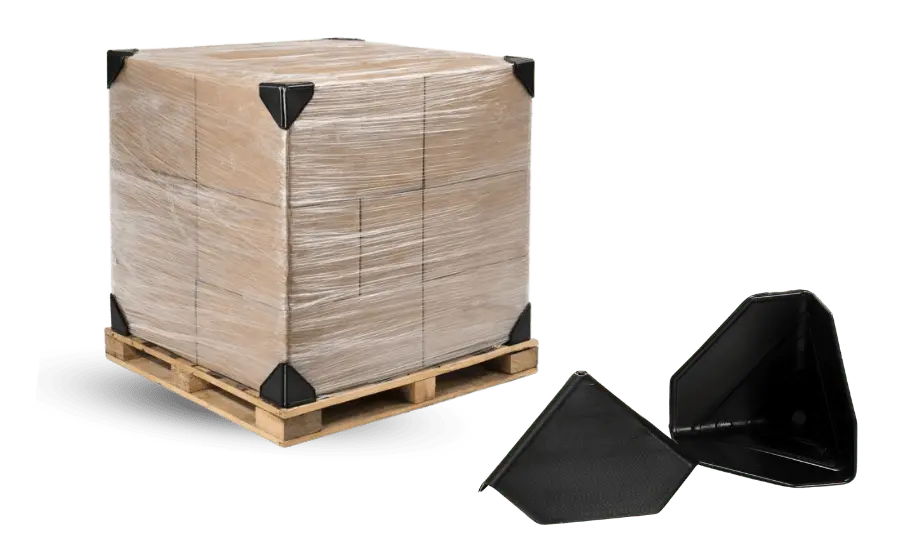 Plastic corner protectors for pallets, furniture, mirrors, and appliances