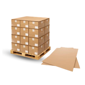 Corrugated Pads (2) Corrugated pads for layer separation and pallet protection during shipping