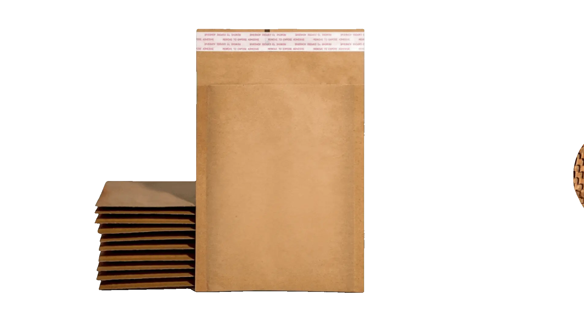 Kraft Honeycomb Mailer Animation demonstrating how a kraft honeycomb mailer opens to reveal inner honeycomb paper cushioning