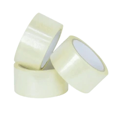 Hot melt carton sealing tape and freezer tape for packaging operations