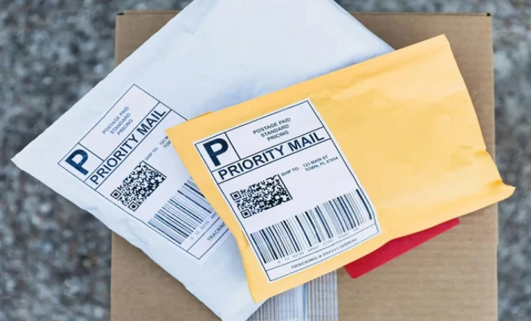 Thermal transfer shipping label for international and long-distance shipments requiring enhanced durability