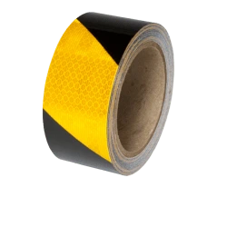 Reflective tape and floor marking tape for warehouse safety applications