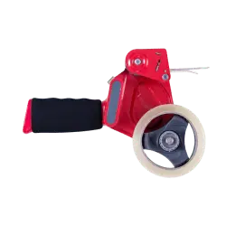 Industrial tape dispenser for packaging lines and warehouse packing stations